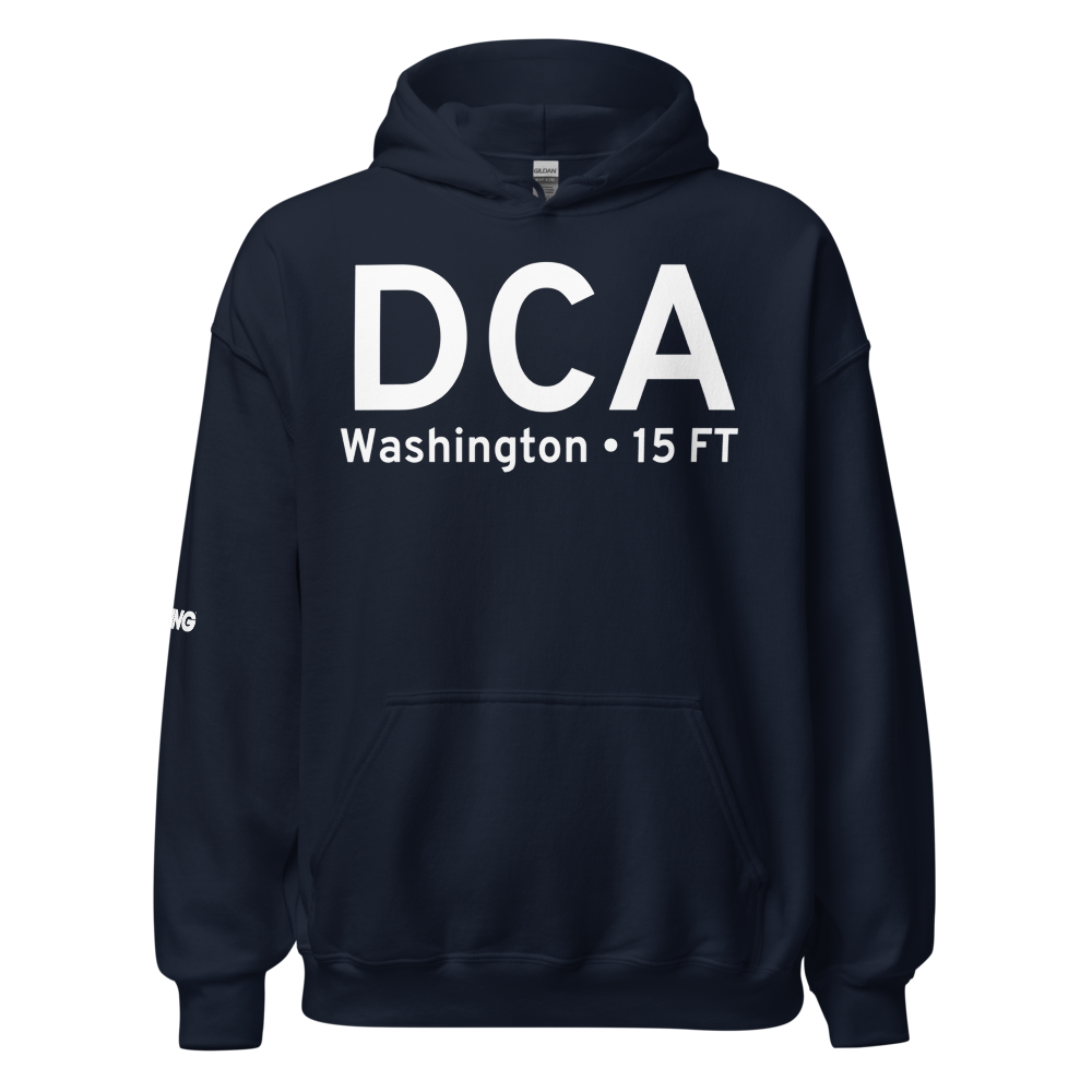 Washington (KDCA) Airport Hoodie Sweatshirt 