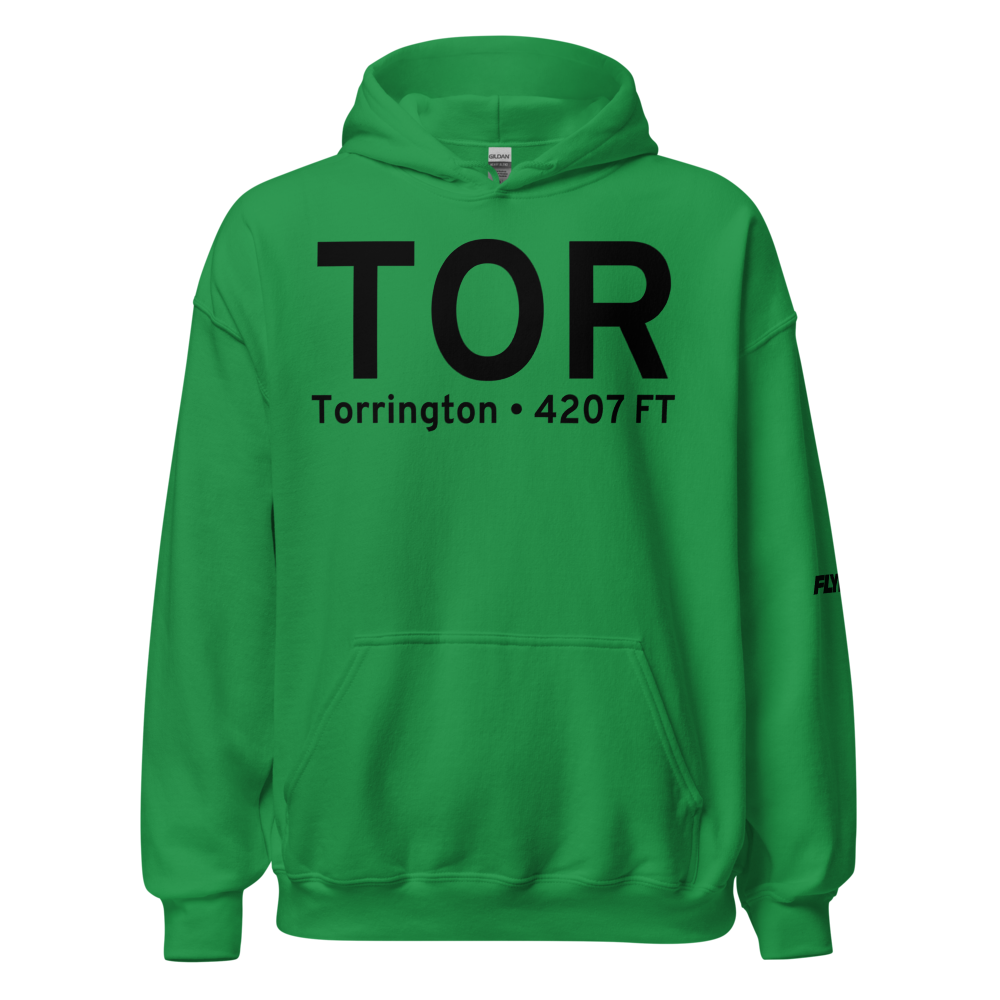 Torrington (KTOR) Airport Hoodie Sweatshirt 
