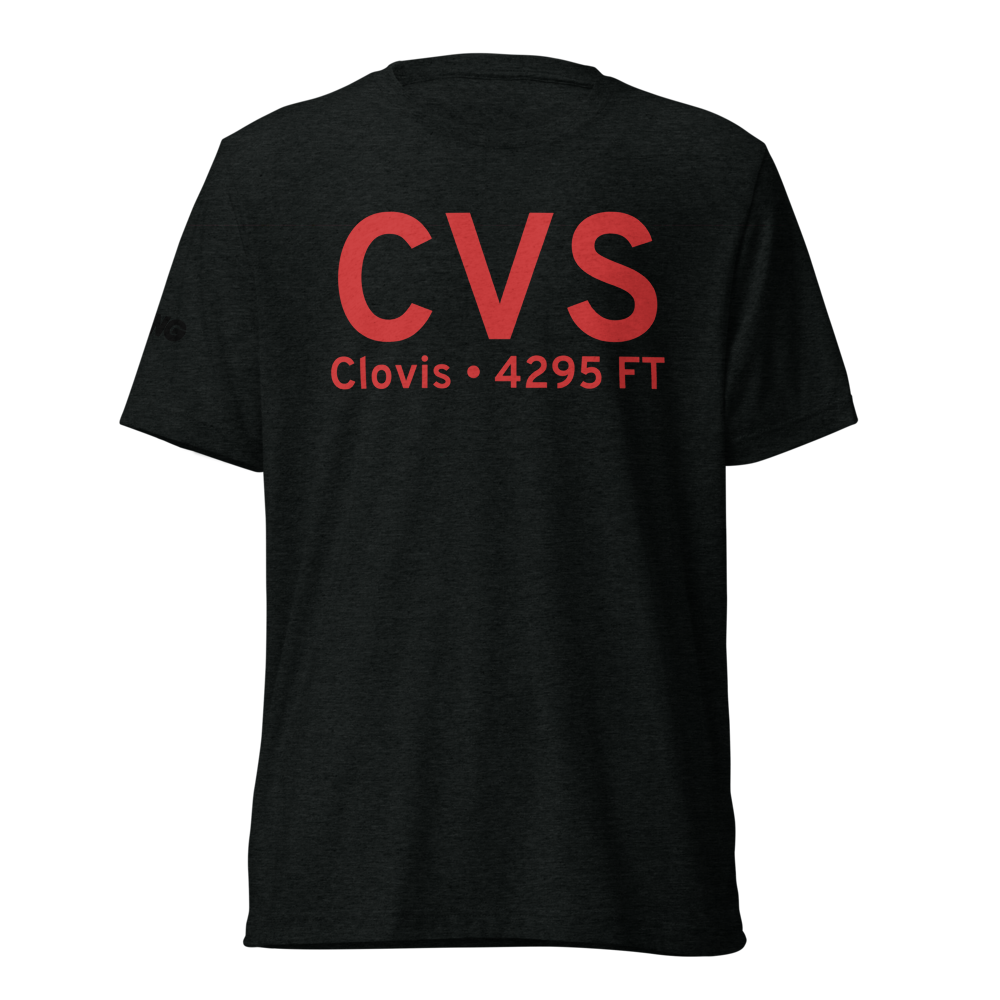Clovis (KCVS) Airport Tri-blend T-Shirt 
