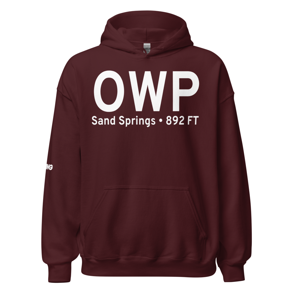 Sand Springs (KOWP) Airport Hoodie Sweatshirt 