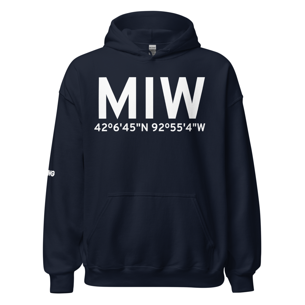 Marshalltown (KMIW) Airport Hoodie Sweatshirt 