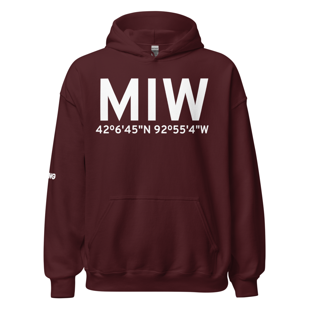 Marshalltown (KMIW) Airport Hoodie Sweatshirt 