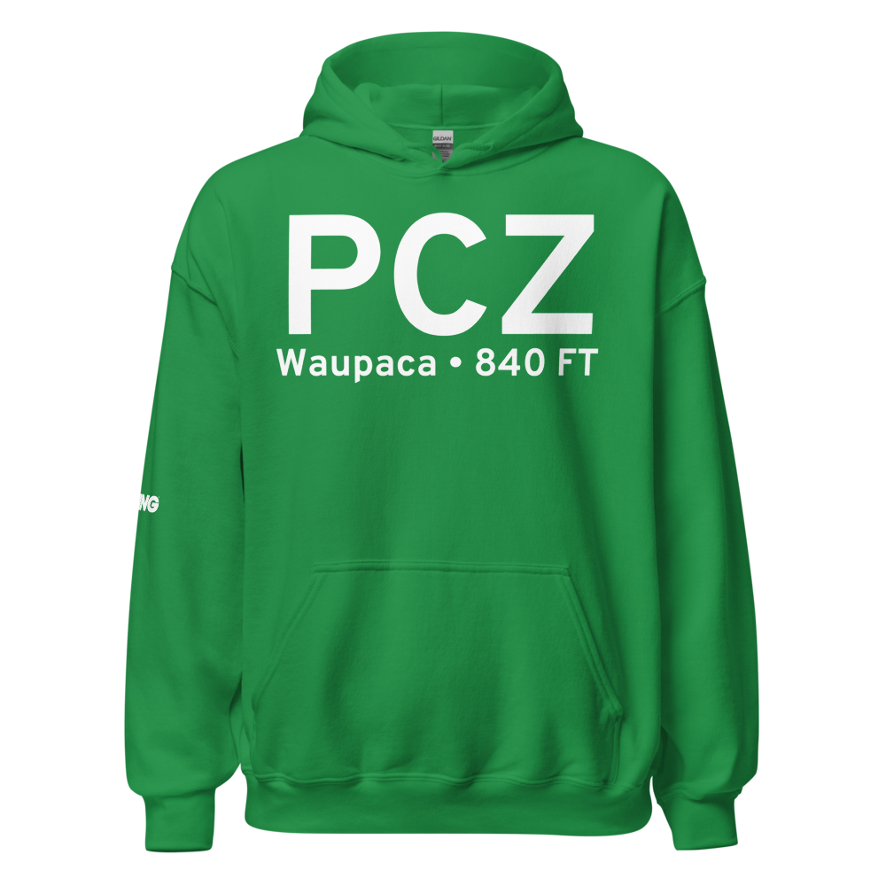 Waupaca (KPCZ) Airport Hoodie Sweatshirt 