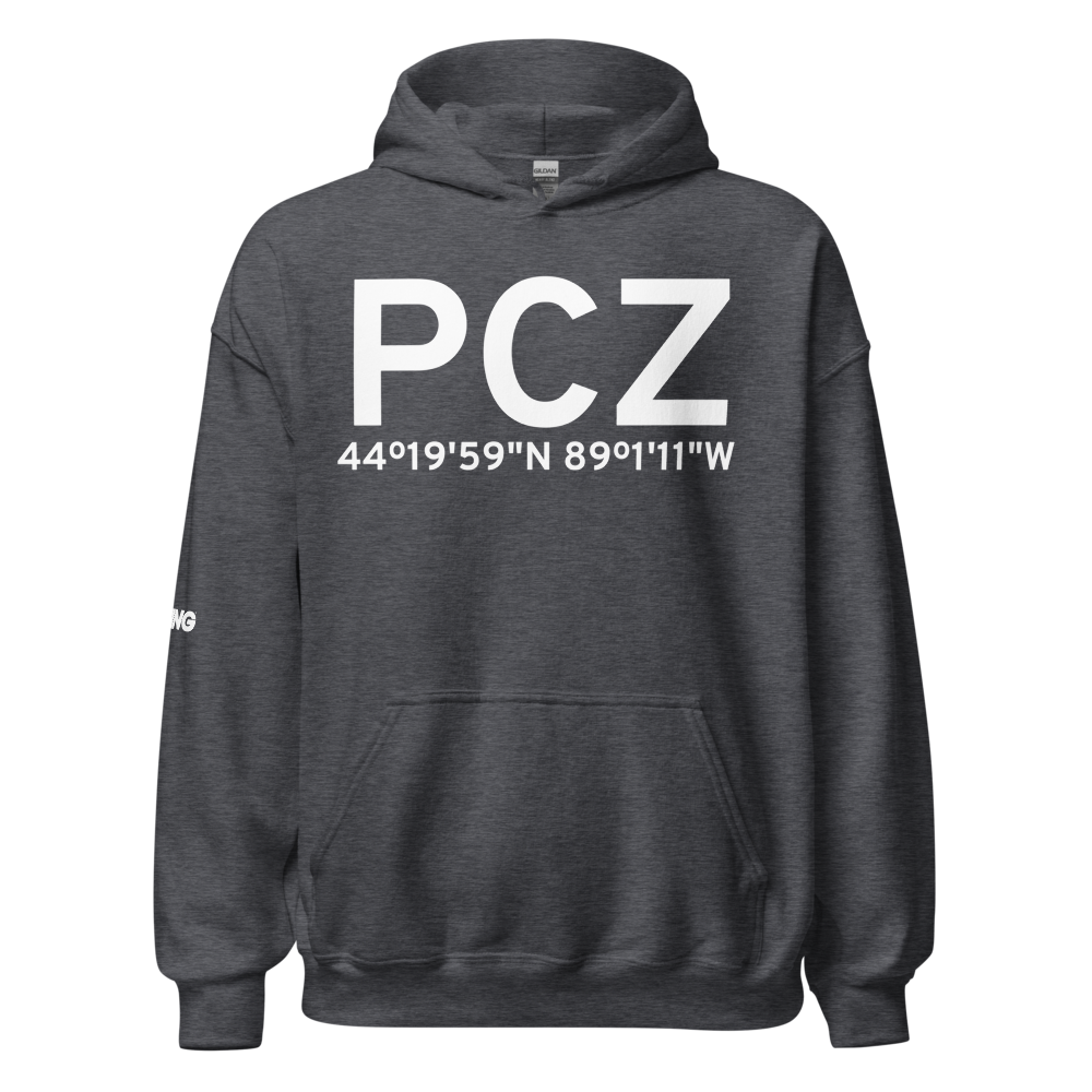 Waupaca (KPCZ) Airport Hoodie Sweatshirt 
