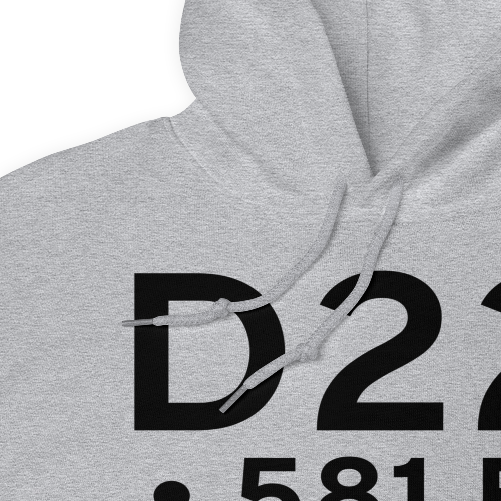  (D22) Airport Hoodie Sweatshirt 