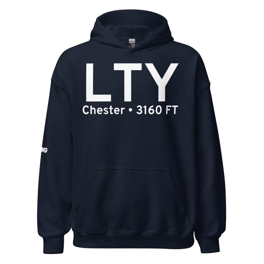 Chester (KLTY) Airport Hoodie Sweatshirt 