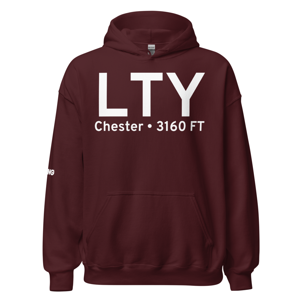 Chester (KLTY) Airport Hoodie Sweatshirt 