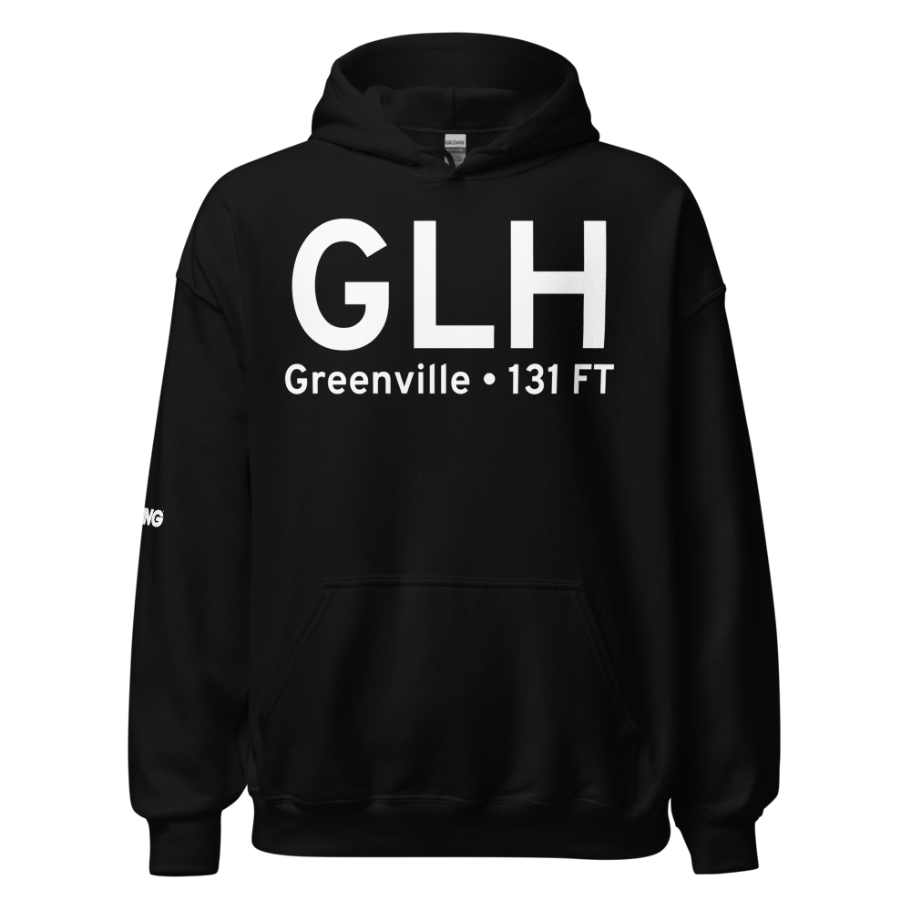 Greenville (KGLH) Airport Hoodie Sweatshirt 