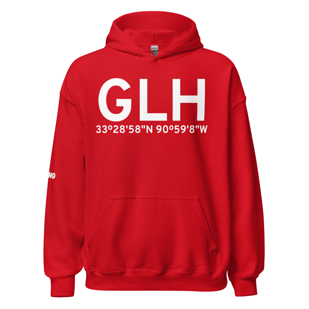 Greenville (KGLH) Airport Hoodie Sweatshirt 