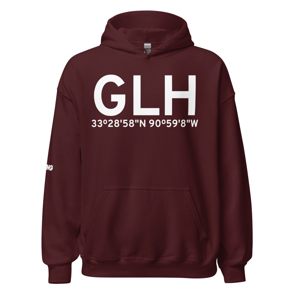 Greenville (KGLH) Airport Hoodie Sweatshirt 