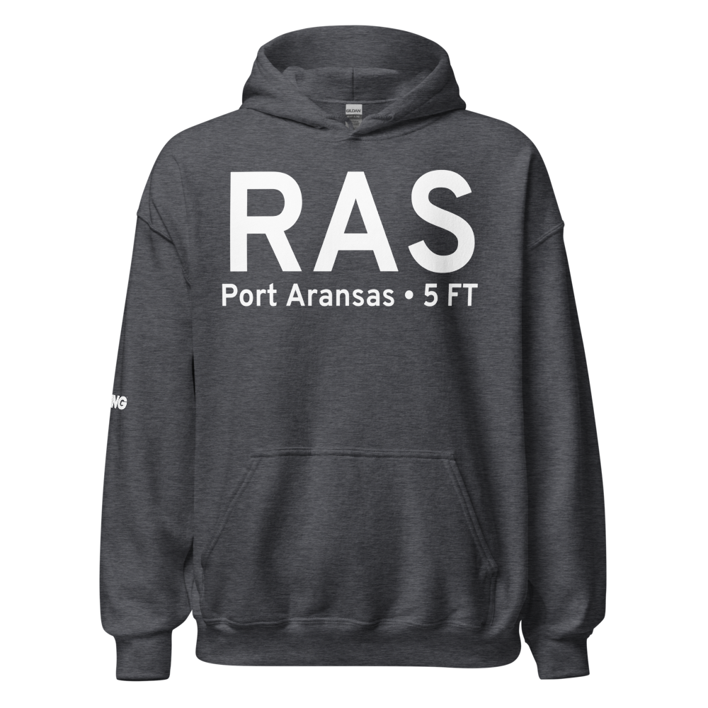 Port Aransas (KRAS) Airport Hoodie Sweatshirt 