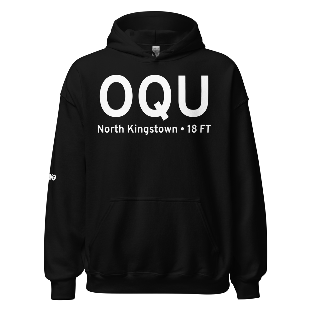 North Kingstown (KOQU) Airport Hoodie Sweatshirt 