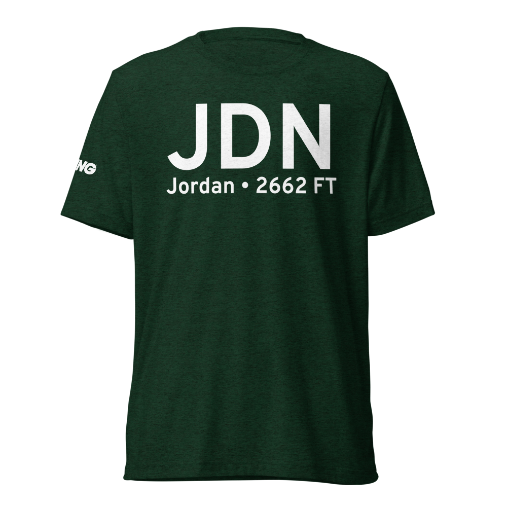 Jordan (KJDN) Airport Tri-blend T-Shirt 