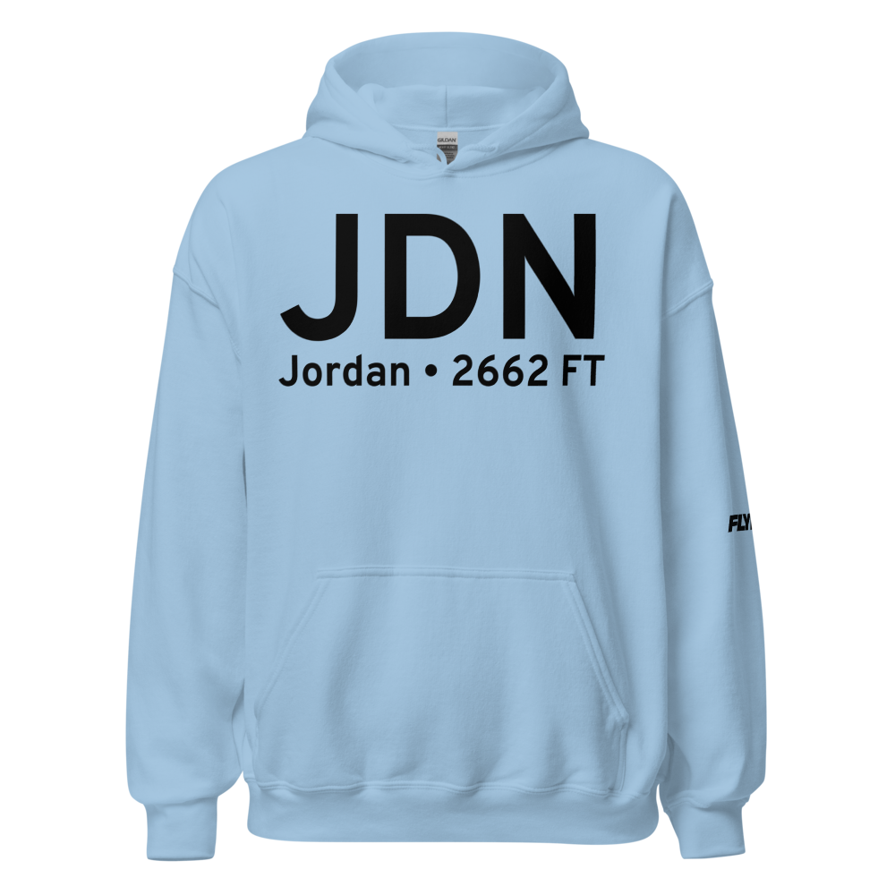 Jordan (KJDN) Airport Hoodie Sweatshirt 