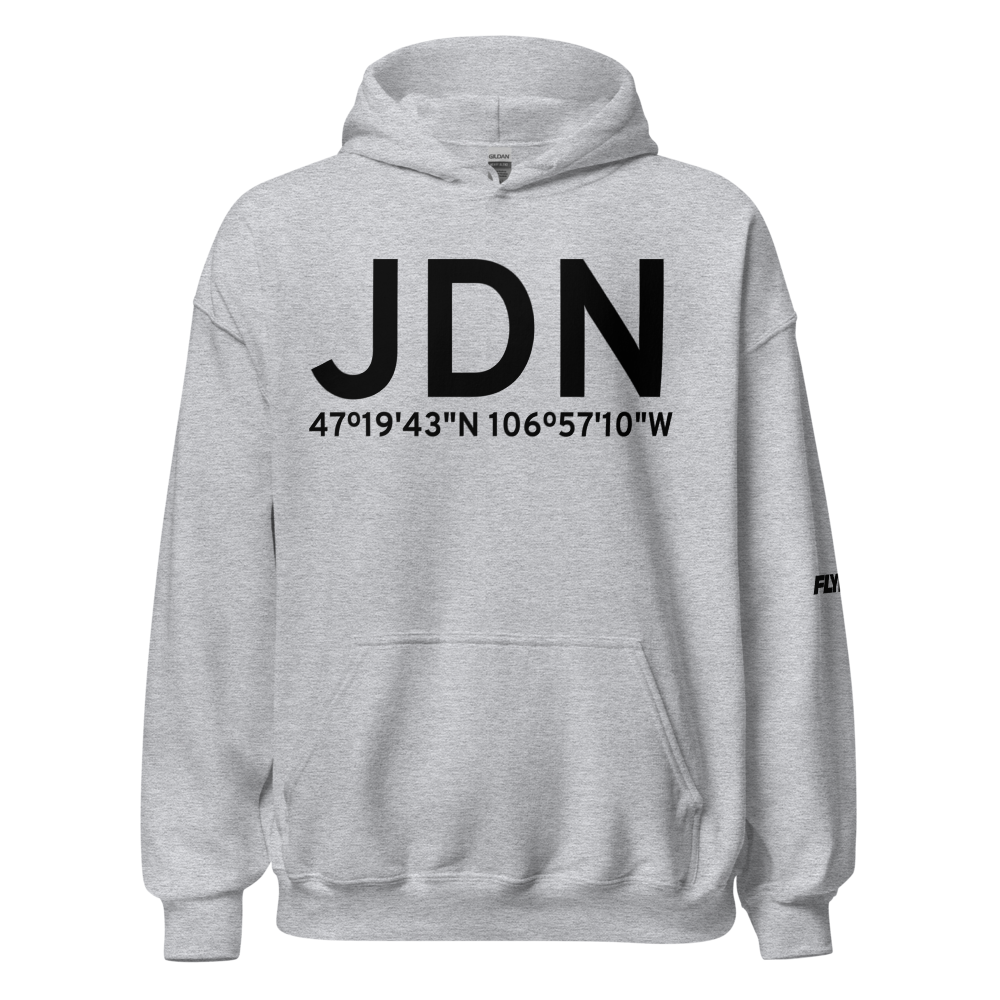 Jordan (KJDN) Airport Hoodie Sweatshirt 