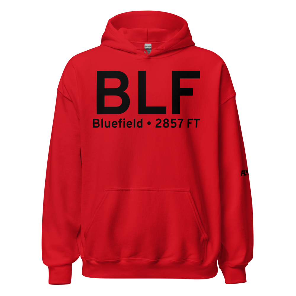 Bluefield (KBLF) Airport Hoodie Sweatshirt 