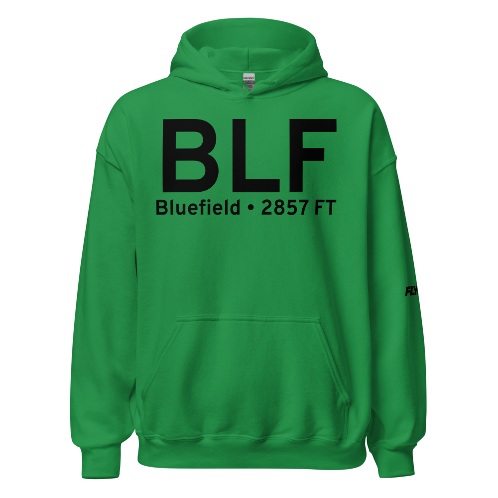 Bluefield (KBLF) Airport Hoodie Sweatshirt 
