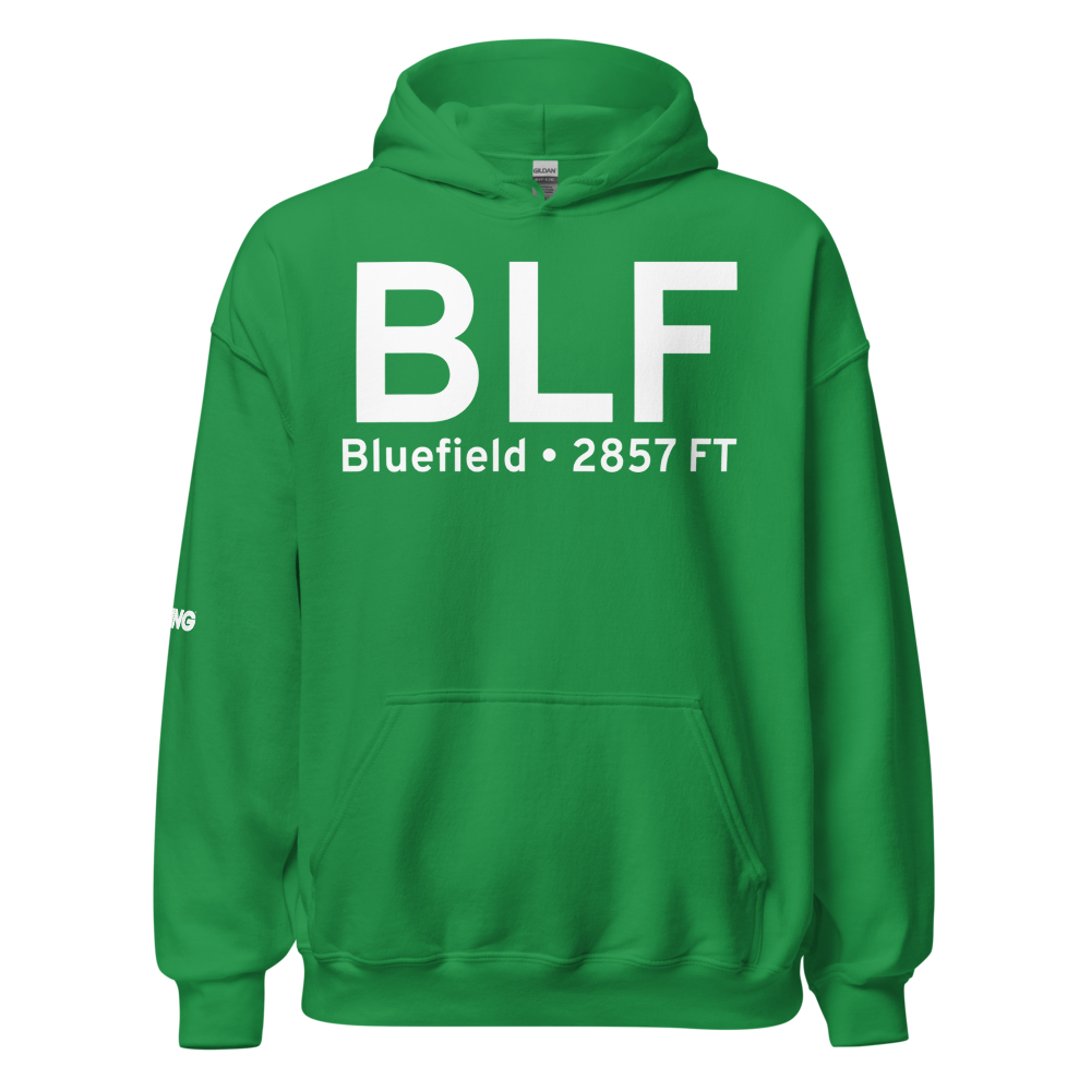 Bluefield (KBLF) Airport Hoodie Sweatshirt 