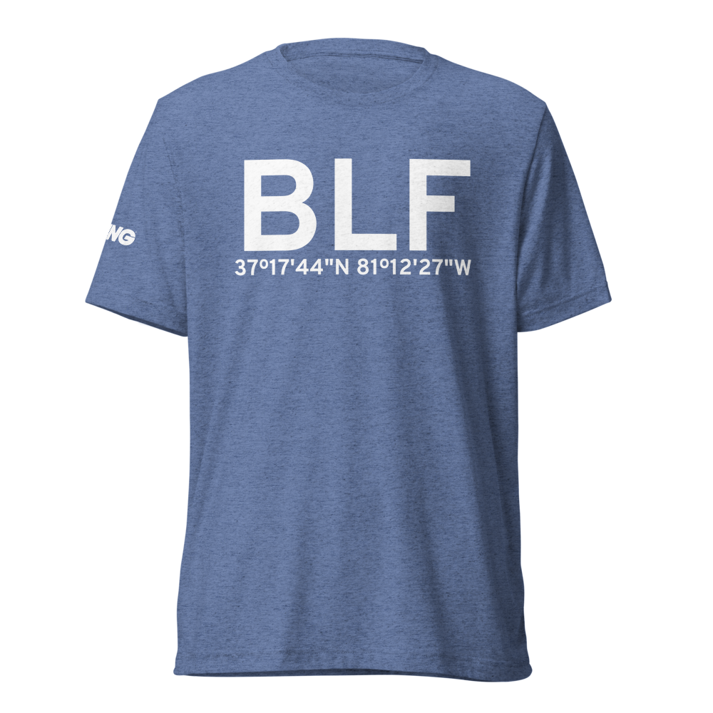 Bluefield (KBLF) Airport Tri-blend T-Shirt 