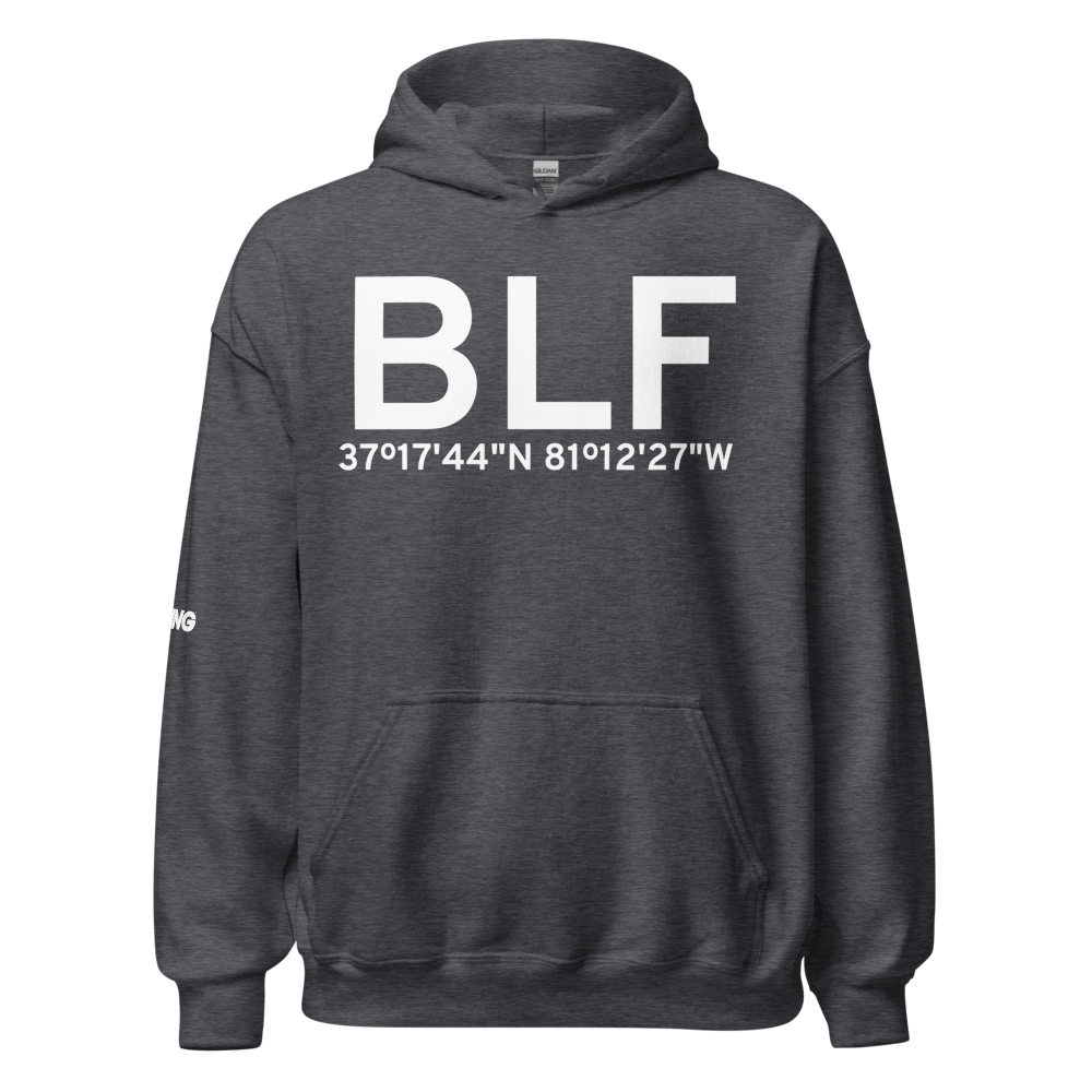 Bluefield (KBLF) Airport Hoodie Sweatshirt 