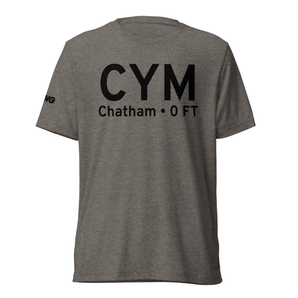 Chatham (CYM) Airport Tri-blend T-Shirt 