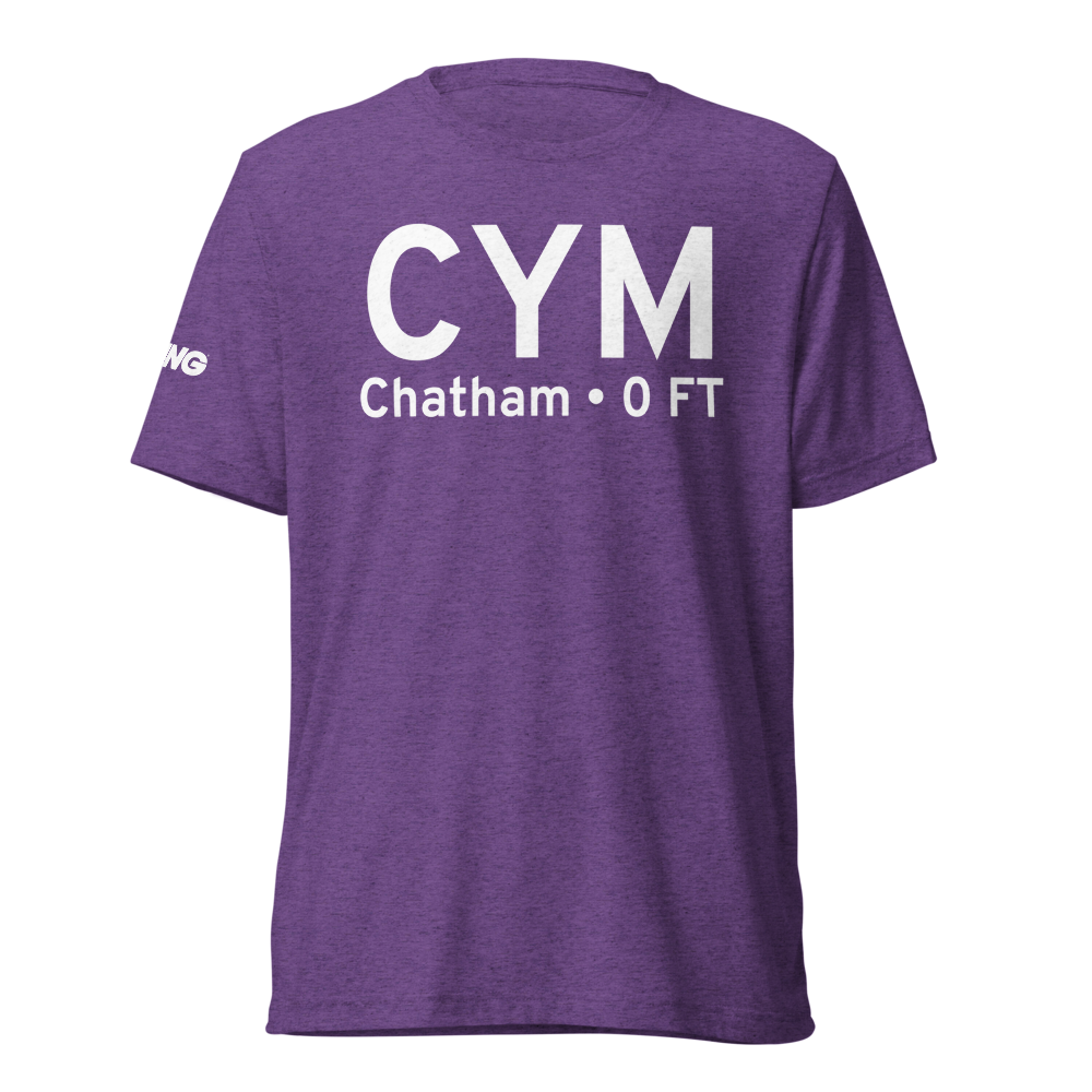 Chatham (CYM) Airport Tri-blend T-Shirt 