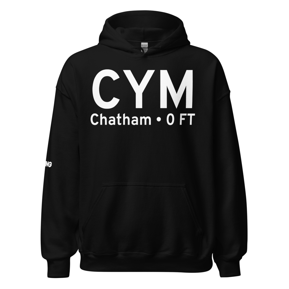 Chatham (CYM) Airport Hoodie Sweatshirt 