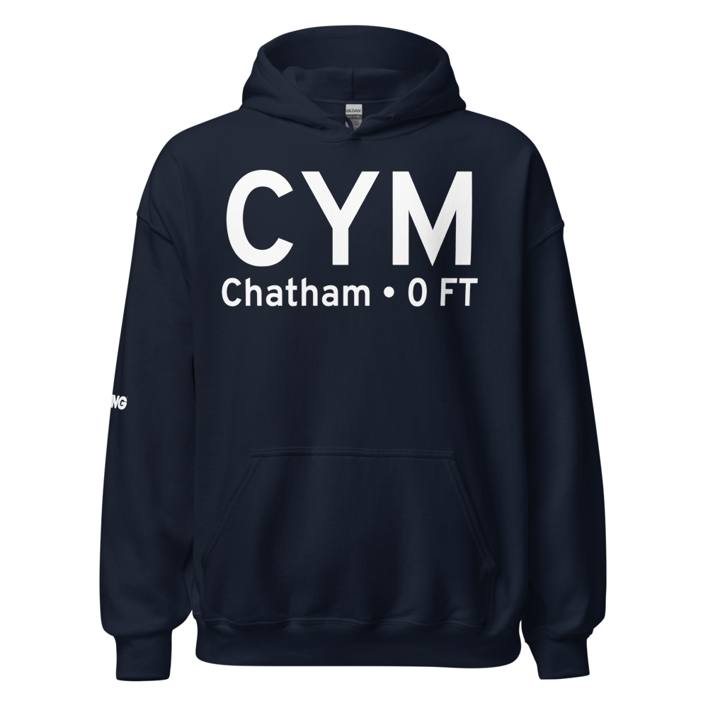 Chatham (CYM) Airport Hoodie Sweatshirt 