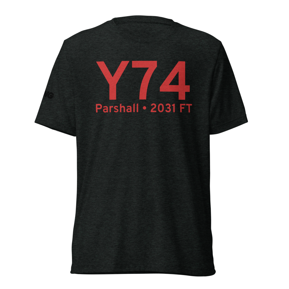 Parshall (KY74) Airport Tri-blend T-Shirt 