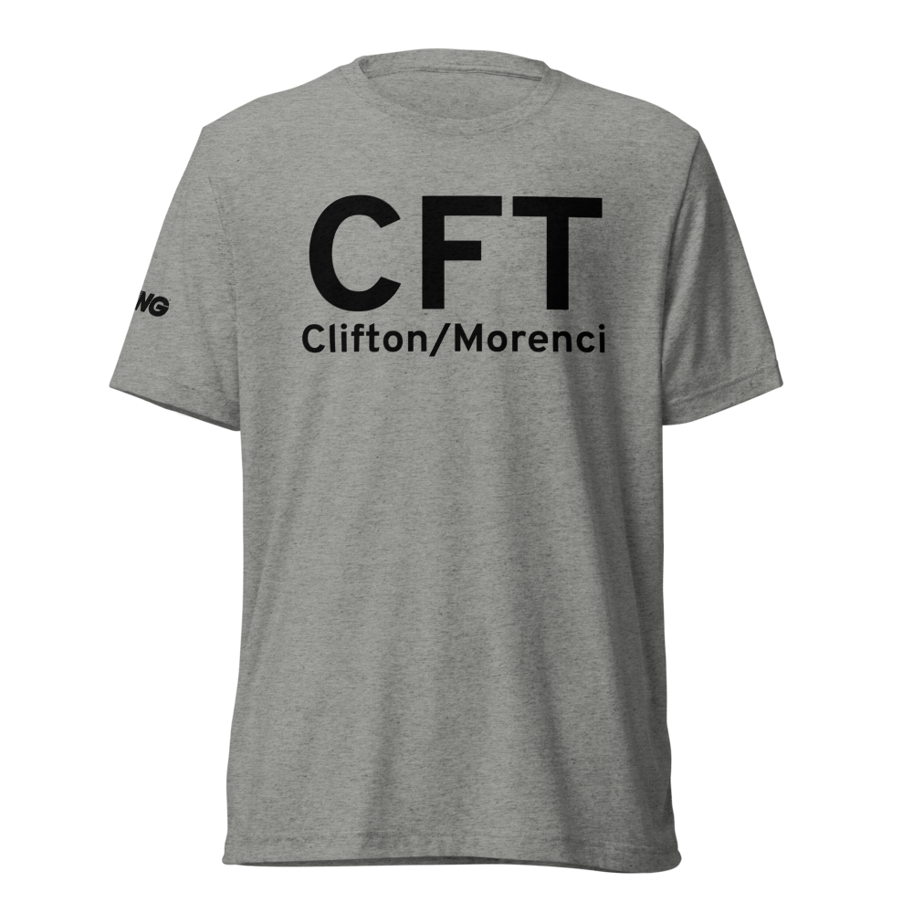 Clifton/Morenci (KCFT) Airport Tri-blend T-Shirt 