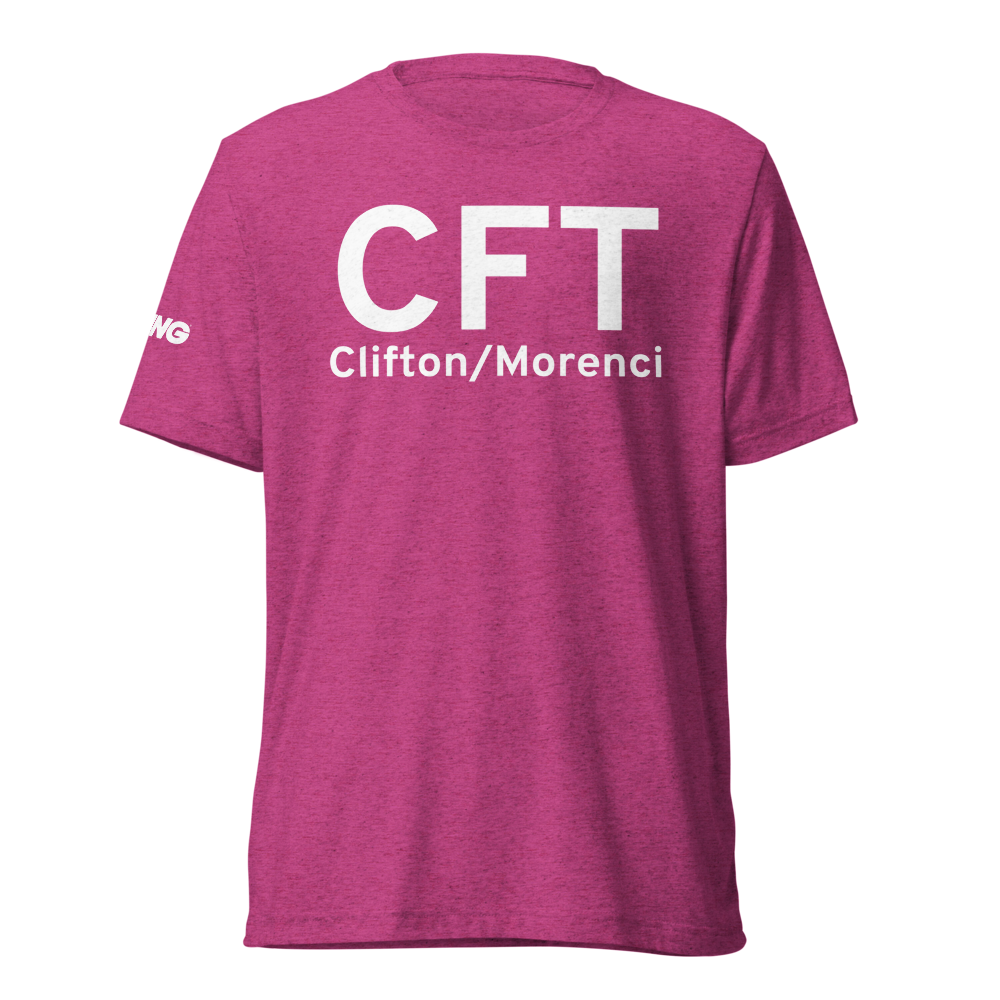 Clifton/Morenci (KCFT) Airport Tri-blend T-Shirt 