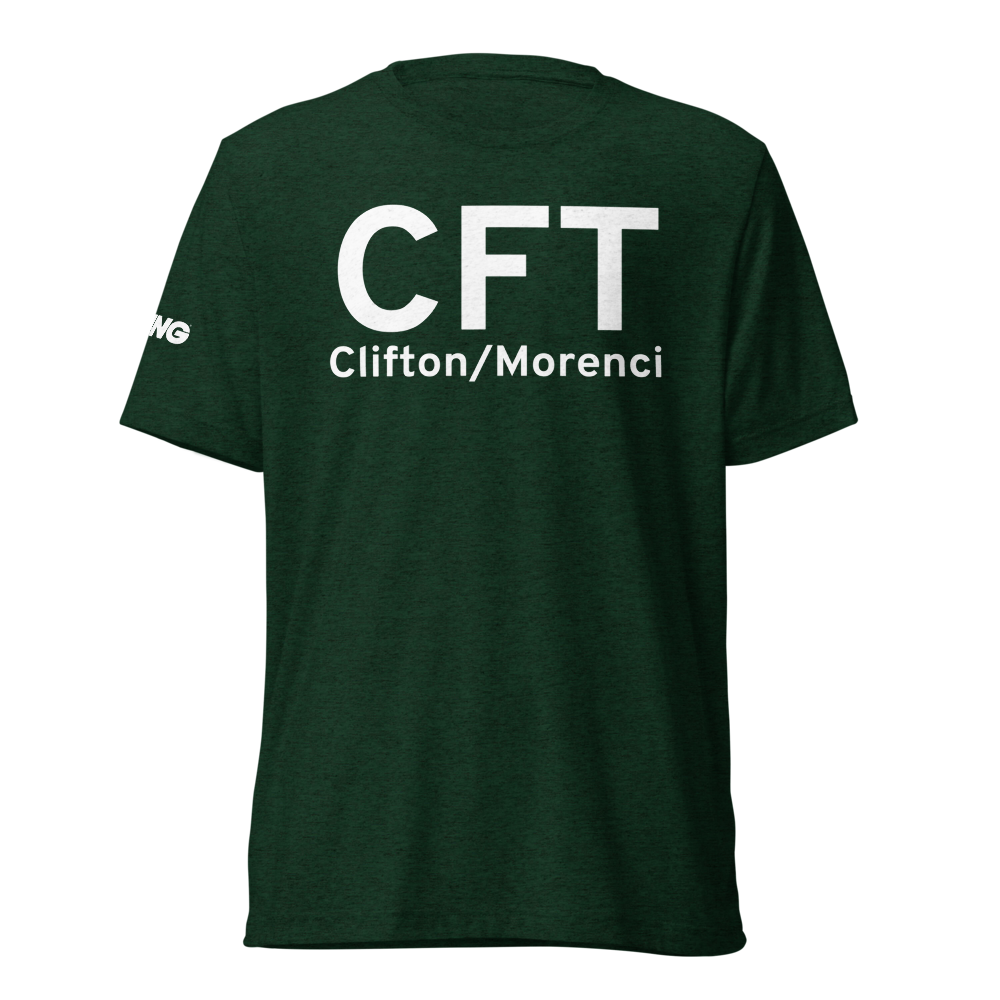 Clifton/Morenci (KCFT) Airport Tri-blend T-Shirt 