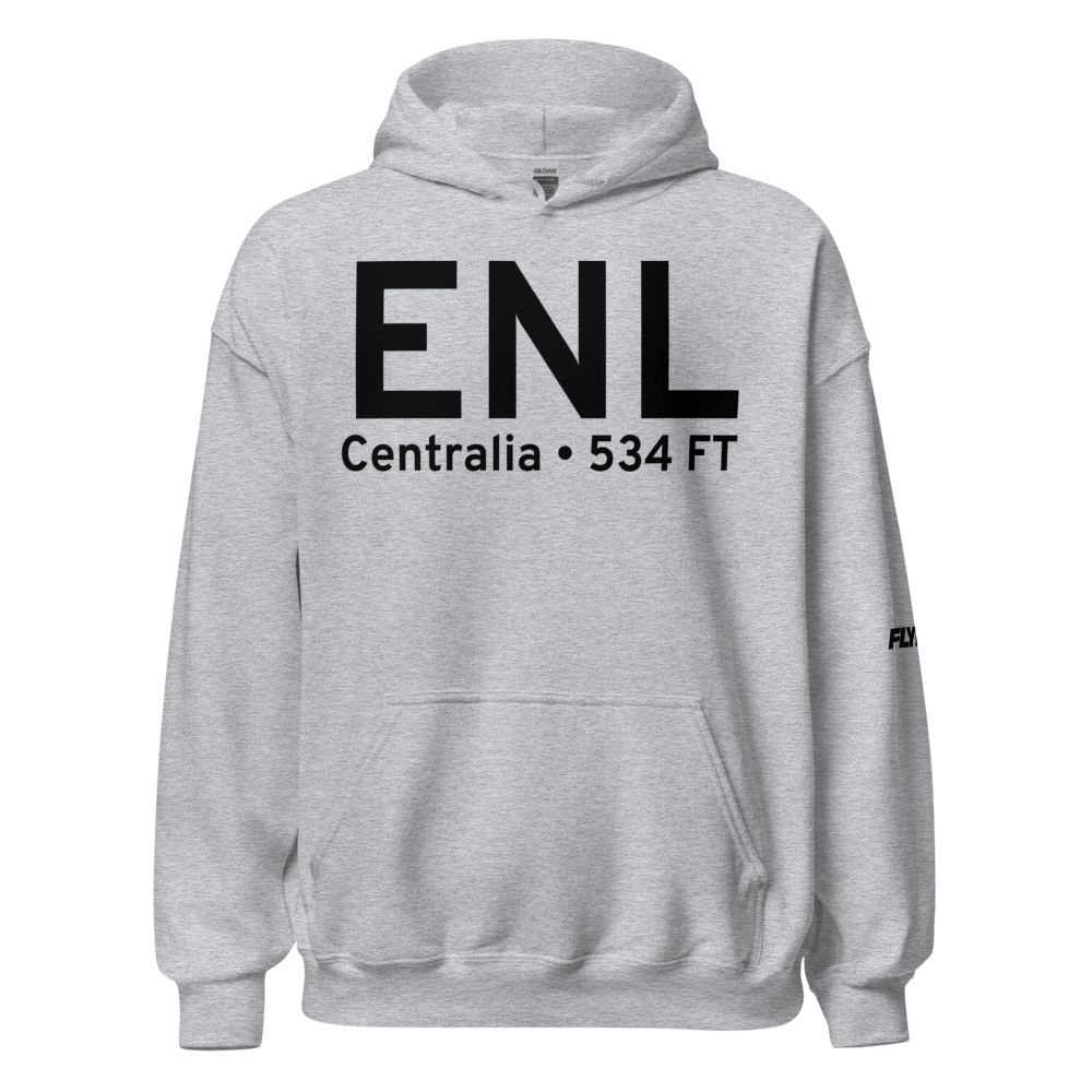 Centralia (KENL) Airport Hoodie Sweatshirt 