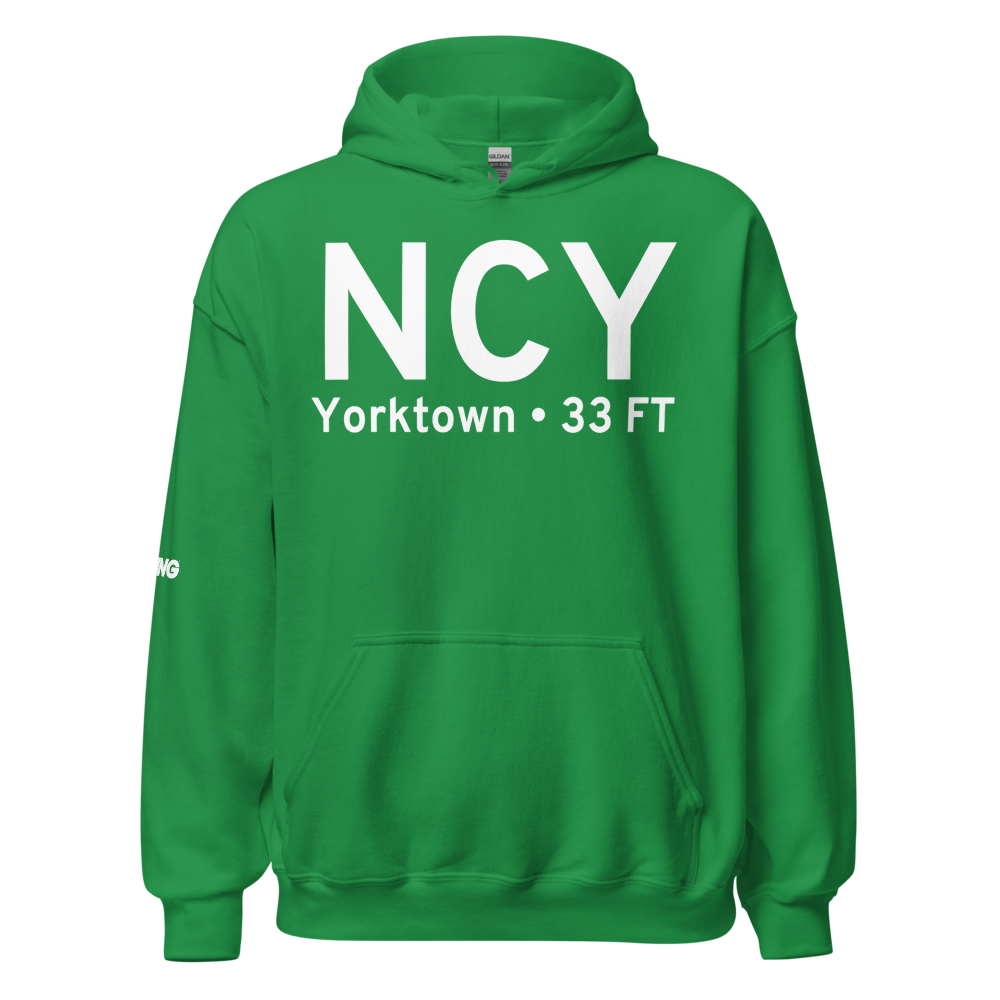 Yorktown (NCY) Airport Hoodie Sweatshirt 