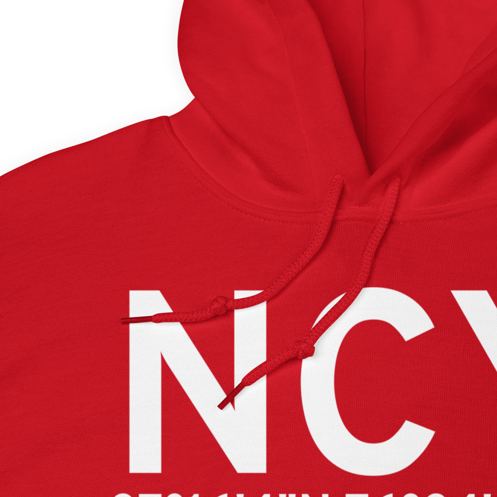Yorktown (NCY) Airport Hoodie Sweatshirt 