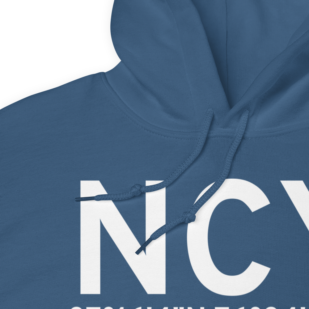 Yorktown (NCY) Airport Hoodie Sweatshirt 
