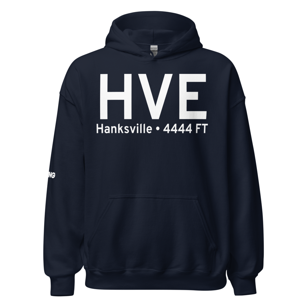 Hanksville (KHVE) Airport Hoodie Sweatshirt 