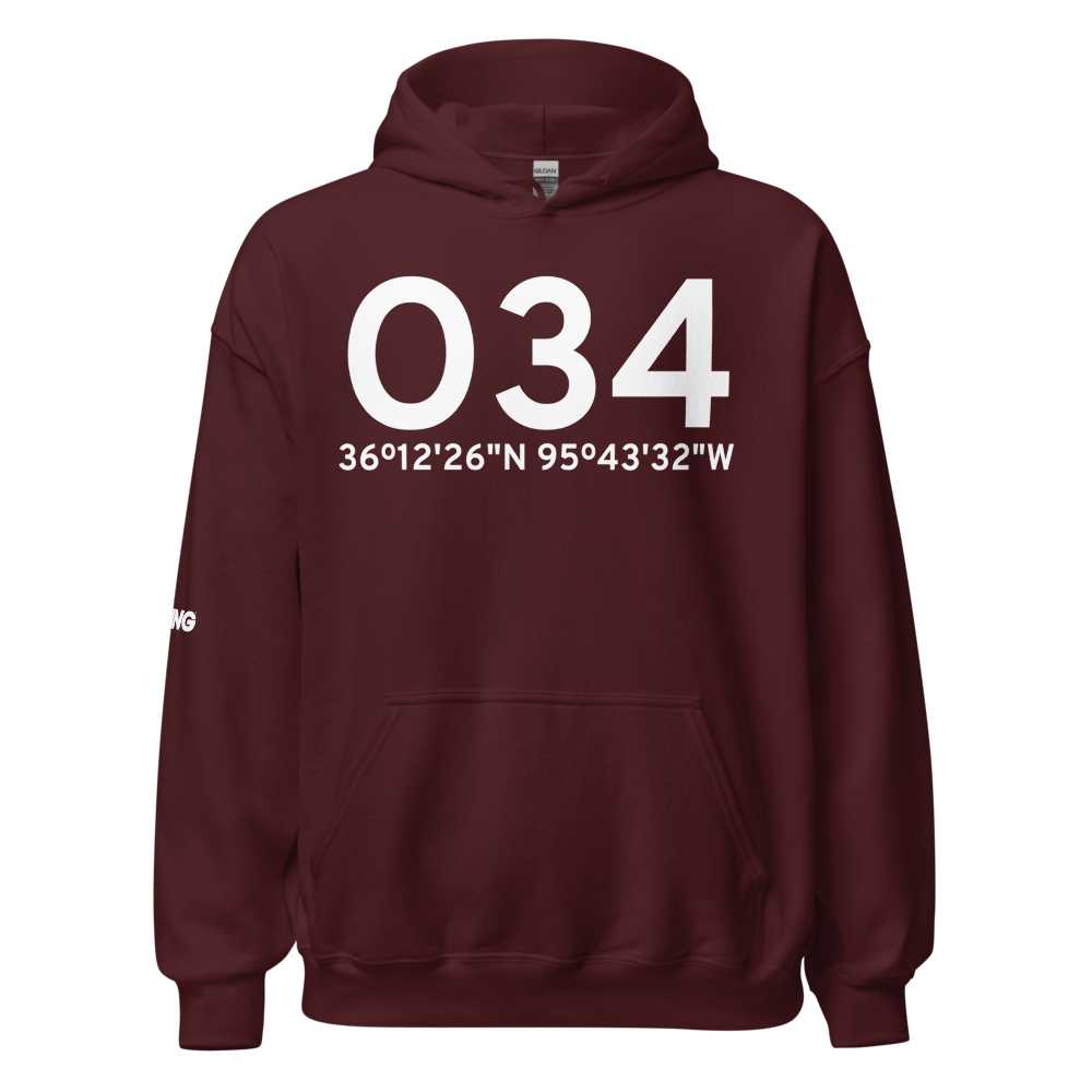 Catoosa (O34) Airport Hoodie Sweatshirt 