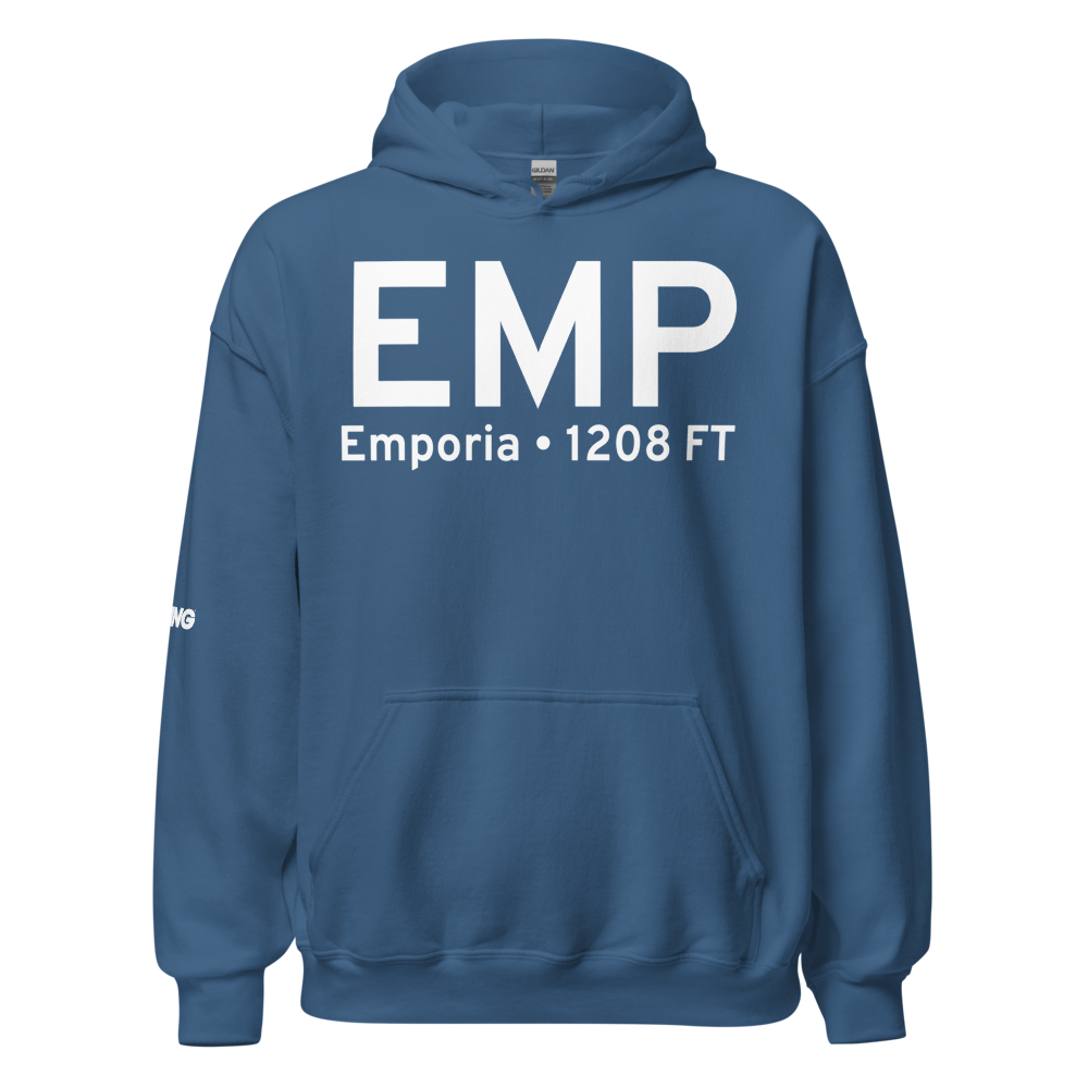 Emporia (KEMP) Airport Hoodie Sweatshirt 