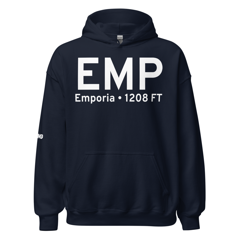 Emporia (KEMP) Airport Hoodie Sweatshirt 