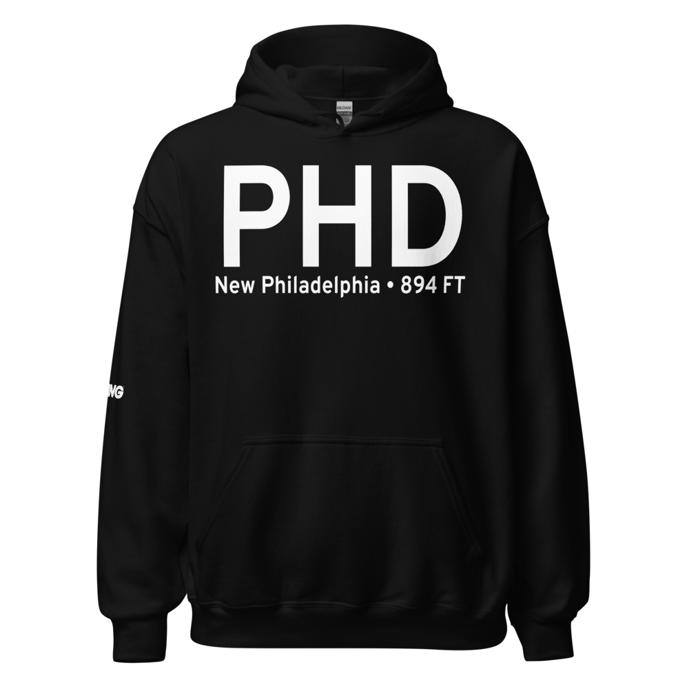 New Philadelphia (KPHD) Airport Hoodie Sweatshirt 
