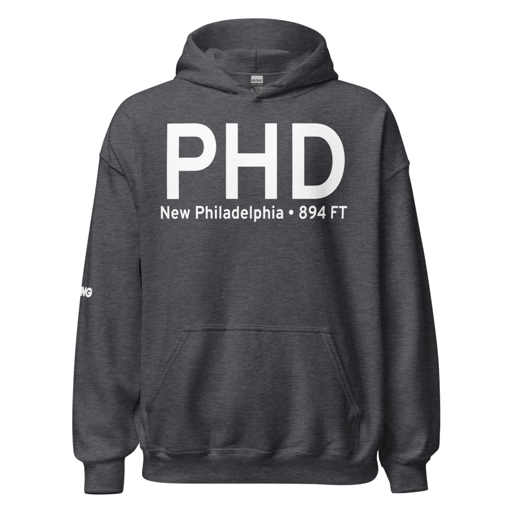 New Philadelphia (KPHD) Airport Hoodie Sweatshirt 