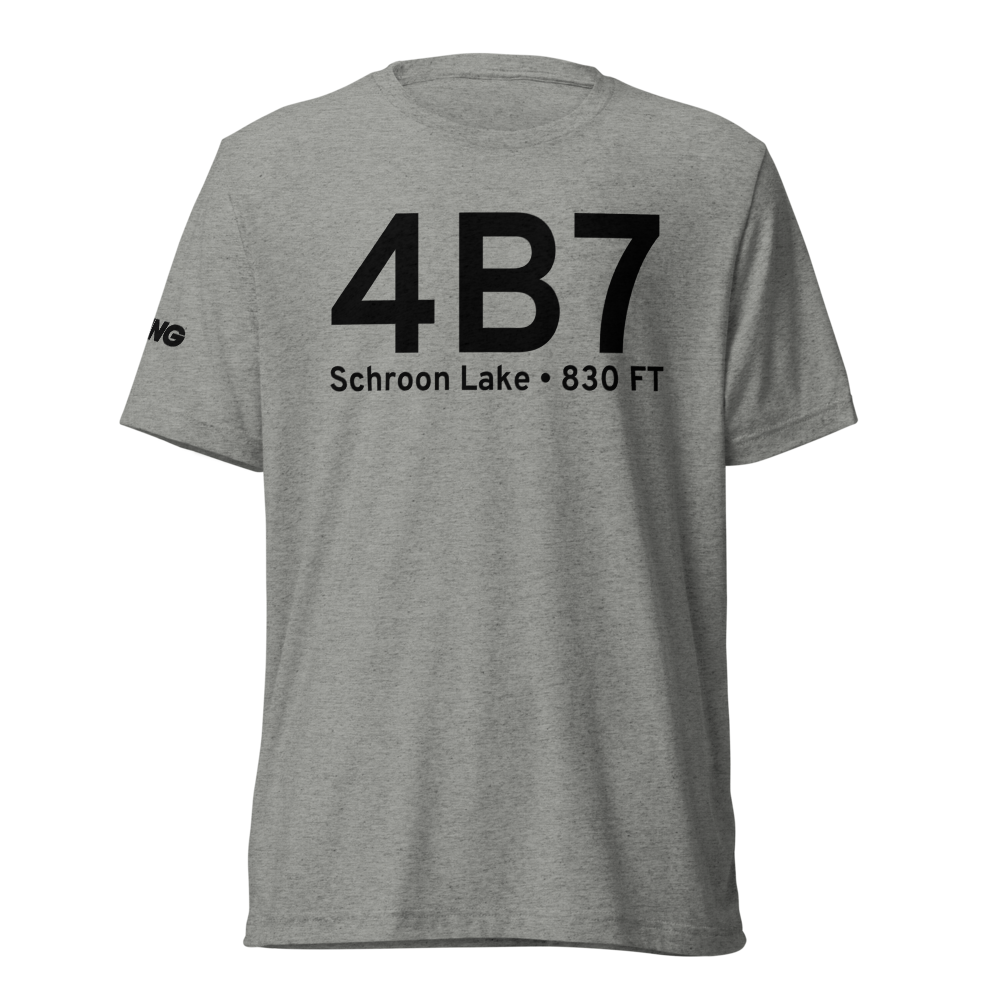 Schroon Lake (K4B7) Airport Tri-blend T-Shirt 