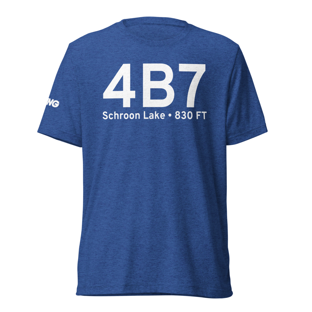 Schroon Lake (K4B7) Airport Tri-blend T-Shirt 