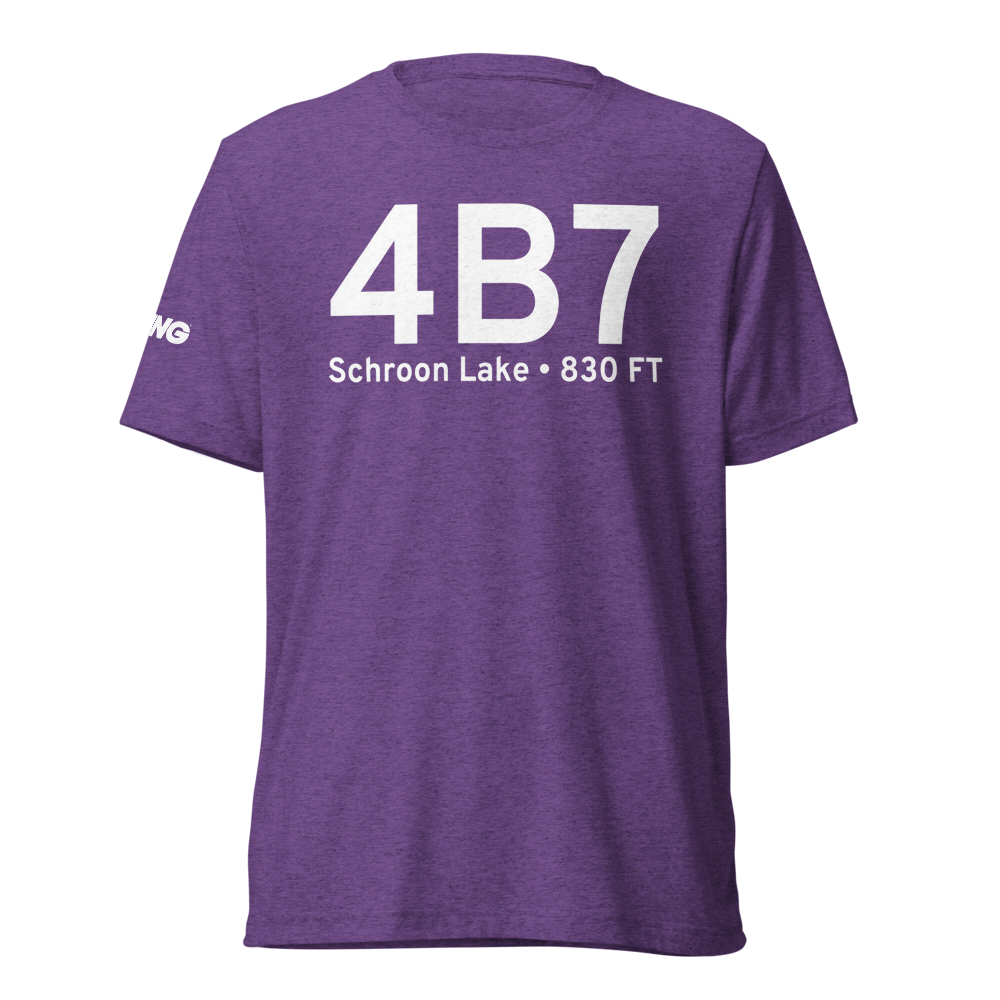 Schroon Lake (K4B7) Airport Tri-blend T-Shirt 
