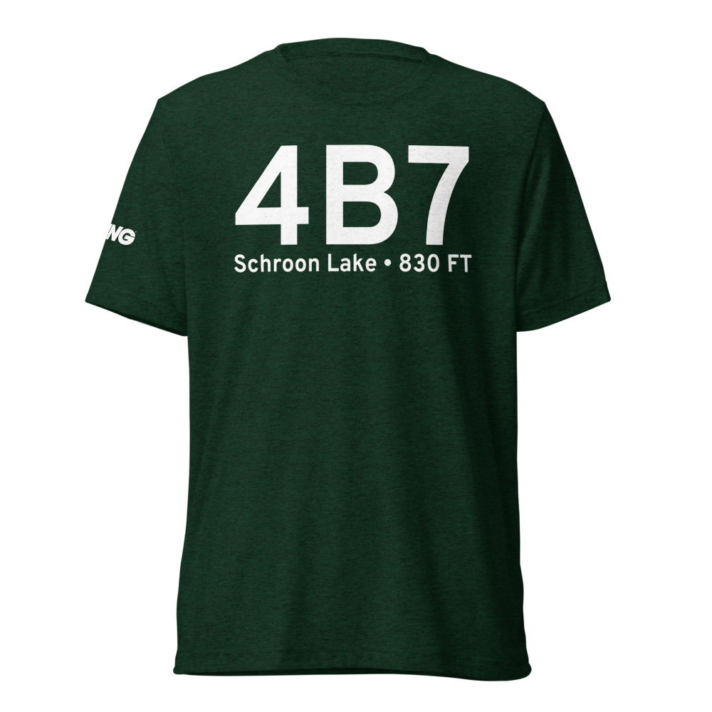 Schroon Lake (K4B7) Airport Tri-blend T-Shirt 