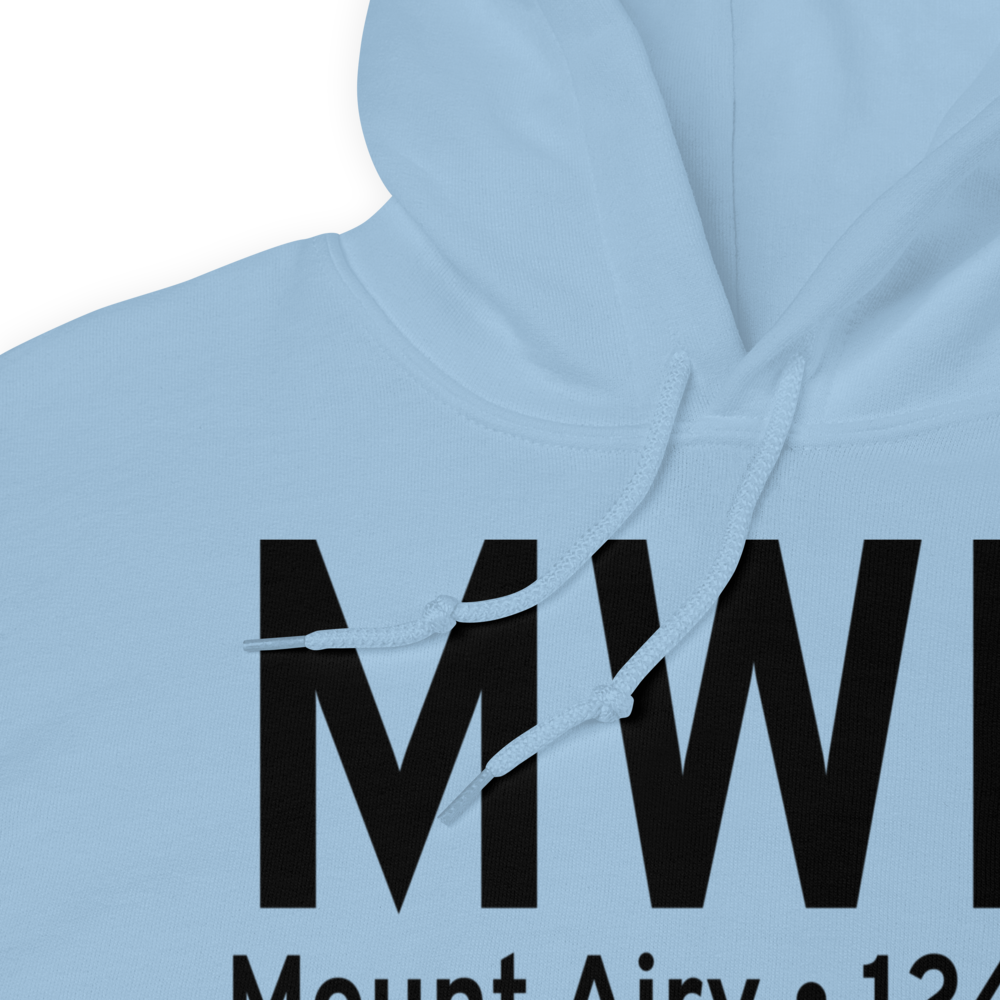 Mount Airy (KMWK) Airport Hoodie Sweatshirt 