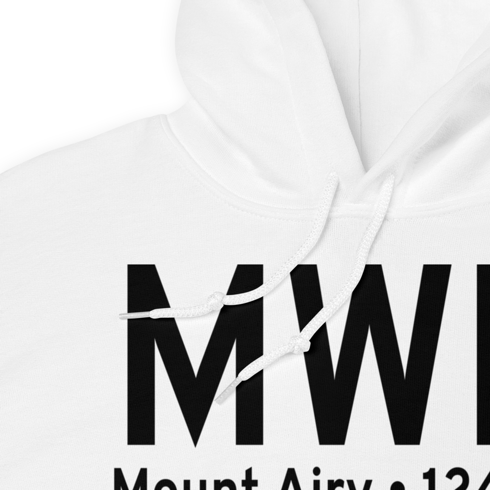 Mount Airy (KMWK) Airport Hoodie Sweatshirt 