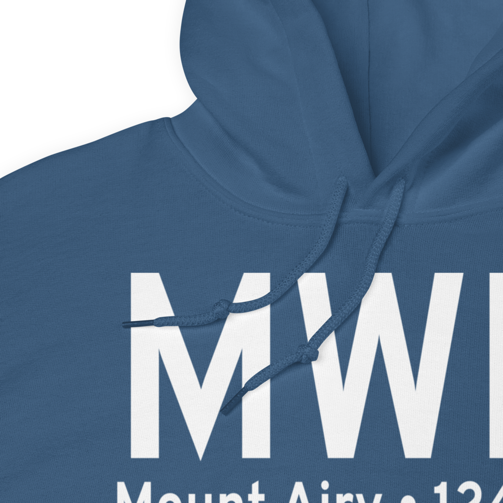 Mount Airy (KMWK) Airport Hoodie Sweatshirt 