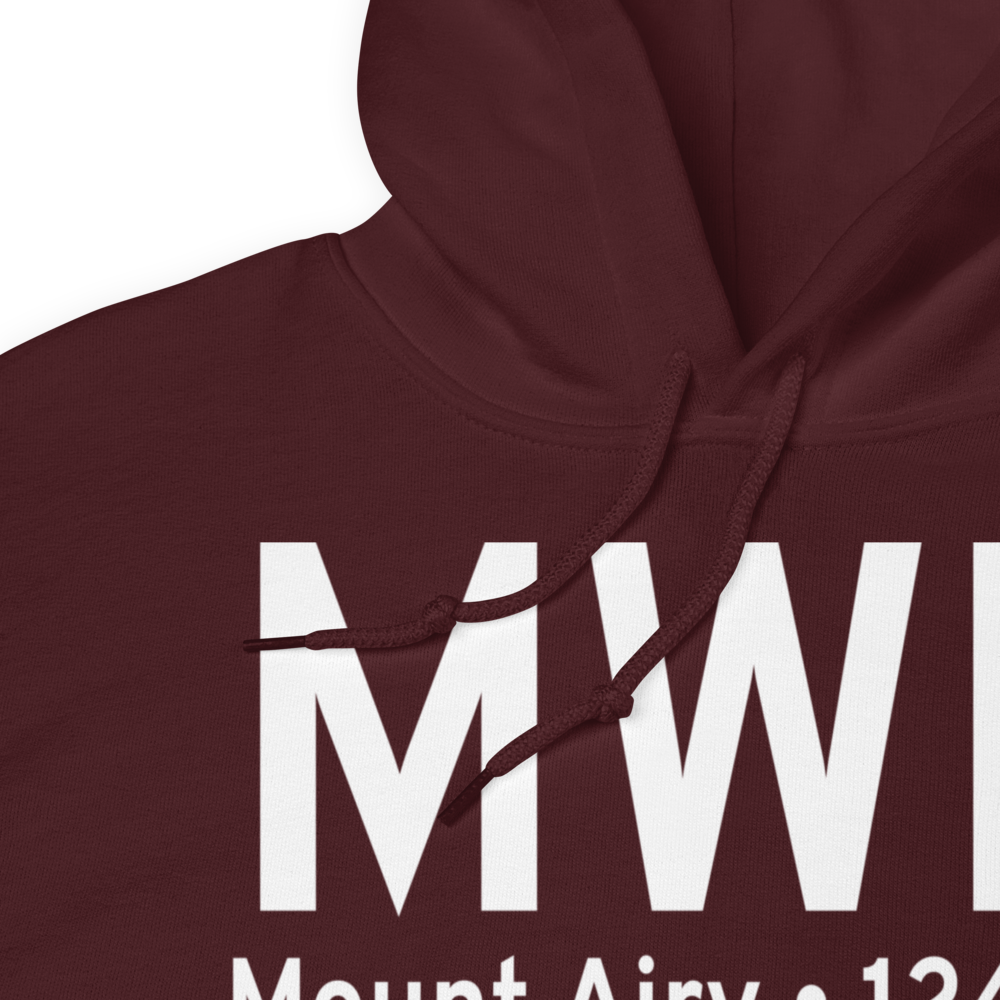Mount Airy (KMWK) Airport Hoodie Sweatshirt 